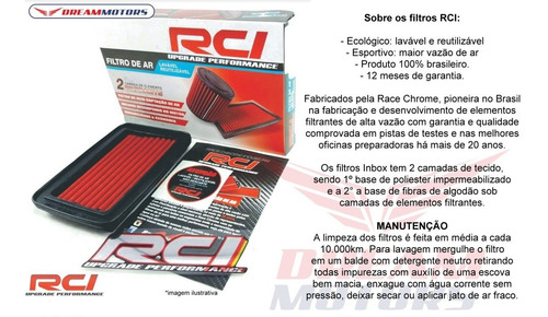Imagem 2 de 6 de Filtro Ar Esportivo Rci 39 Velas Ngk Iridium Ninja 250 Z 300