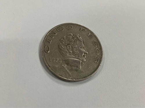 Moneda De 5 Pesos De 1976 Vicente Guerrero