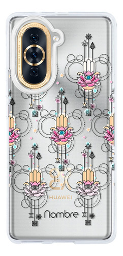 Funda Huawei Mano Fátima Antigolpes Personalizada Con Nombre