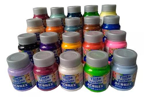 PINTURA PARA TELA 37ML COLORES BASICOS ACRILEX