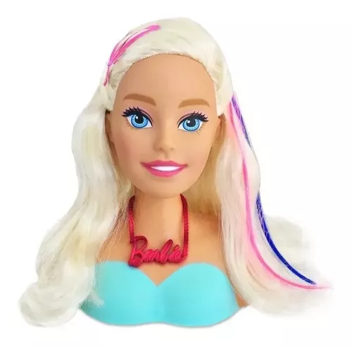 Boneca De Pentear E Maquiar Tipo Barbie Busto Com Maquiagem