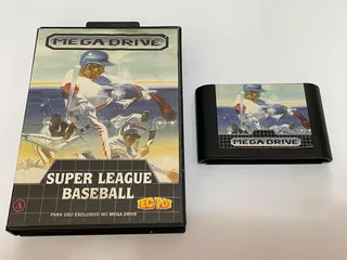 Jogo Para Mega Drive Super League Baseball Tectoy Com Caixa