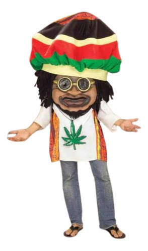 Disfraz Cabeza Gigante Rasta