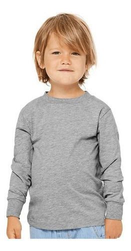 Camiseta Polera Manga Larga Para Niños Niñas Primera Capa