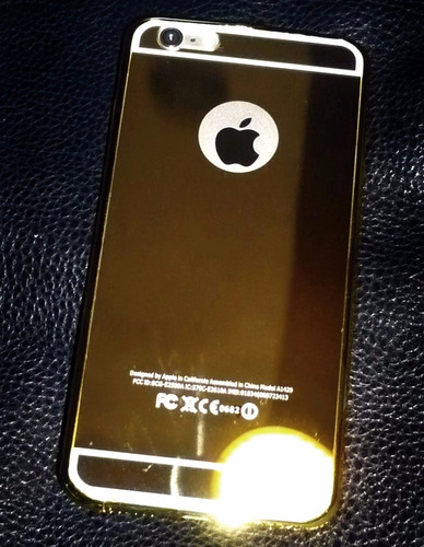 Funda Carcasa De Lujo iPhone 6 Plus Efecto Espejo Dorada