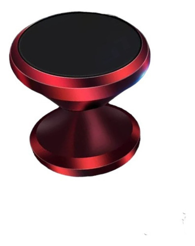 Soporte Celular Smartphone Magnético Pegamento 360° Rojo