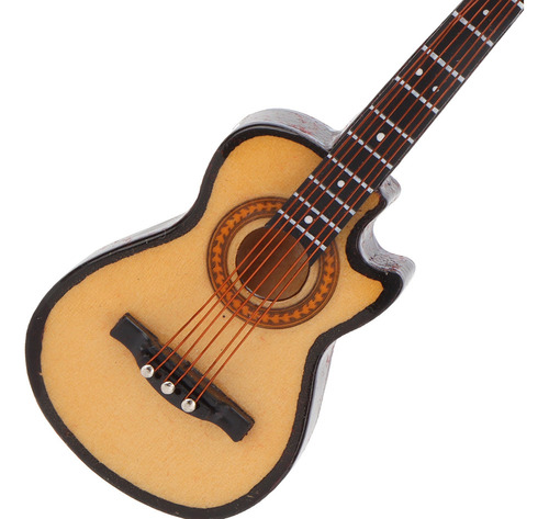 Guitarra Eléctrica En Miniatura De Tilo Y Metal Modelo Mini
