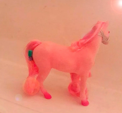 Caballito De Princesa Felpa Rosado. Juguete Niña