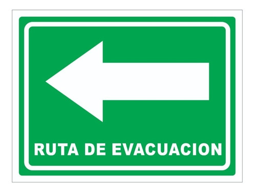 Señalamiento Ruta De Evacuación 20 X 15 Cm Set De 50 Pzas 