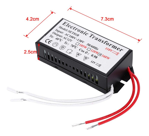 Convertidor De Voltaje Transformador Electrónico 110v A 12v