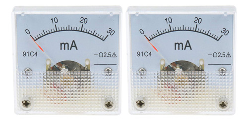 Medidor De Panel De Corriente Analógico Dc De 2 Piezas, 0-30