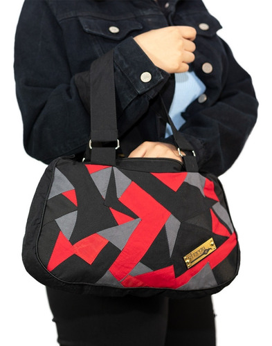 Imagen 10 de 10 de Bolso Rectangular De Mano De Retazos De Algodón Hecho A Mano