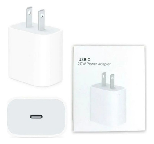 Adaptador Cargador 20w+cable Tipo C Compatible Con iPhone