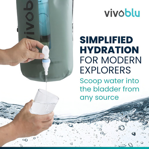 Vivoblu Freedom Bundle: Vivoblu Core Family Filter And Water Bladder With Filter Combo- Filtro De Agua Por Gravedad Para Purificación De Emergencia: Mejora Tus Artículos De Preparación Para