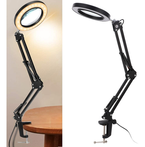 Lupa De Luz Ajustable, Lupa Led De 5x