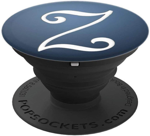 Popsocket Para Teléfono, Color Azul Y Con Letra Z