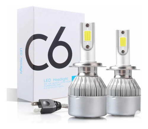Par Bulbos Led 3800lm H4 H7 H13 9005 9006 F-150 Ram Cheyenne