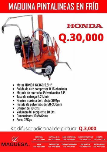 Máquinas Pintalineas En Frío Motor Honda 