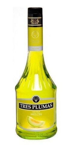 Licor Saborizado Tres Plumas Melón 700 Ml