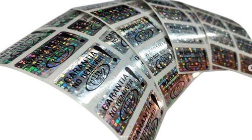 100 Etiquetas Seguridad Fajas De Garantia Hologramas Numeradas Reparaciones Productos Equipos Void Ultra Destructibles