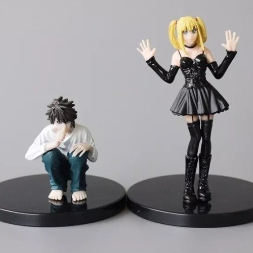 Death Note Kit Com 6 Action Figure Boneco Rem Near L Ryuk