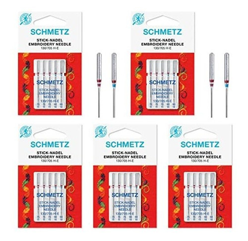 Schmetz - 25 Agujas Para Máquina De Coser Surtidas, 130/70.