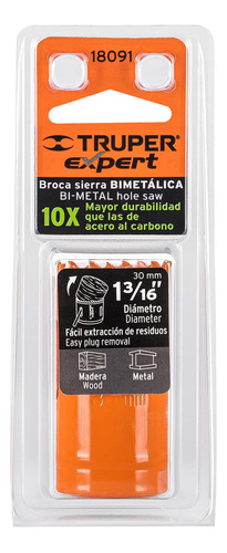 Sierra Copa Bimetal 1  3/16  (30mm) Truper