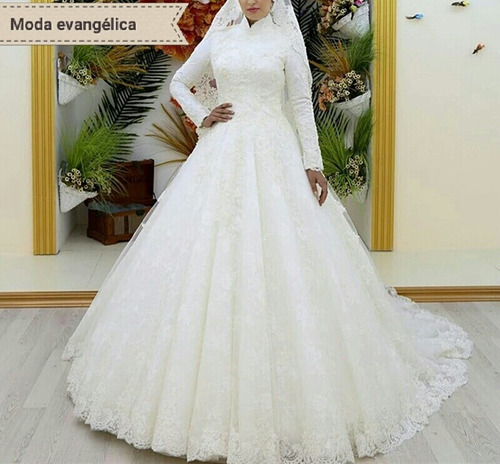vestido de noiva moda evangélica