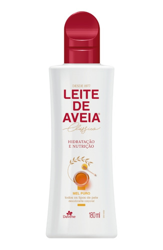 Leite Aveia Desodorante Corporal Hidrata Nutri 180ml Davene