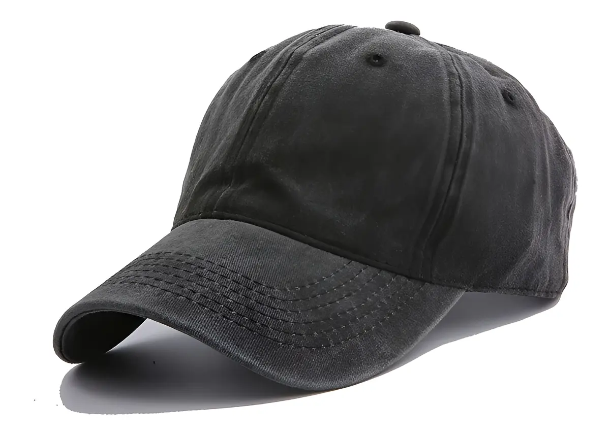 Gorras Vintage Clásicas Gabardina 100% Algodón Visera Curva color negro talle unico ajutable CRAZY LOOK STORE