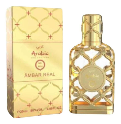 Perfume Miniatura Âmbar Real Arabic 25ml Eau De Parfum