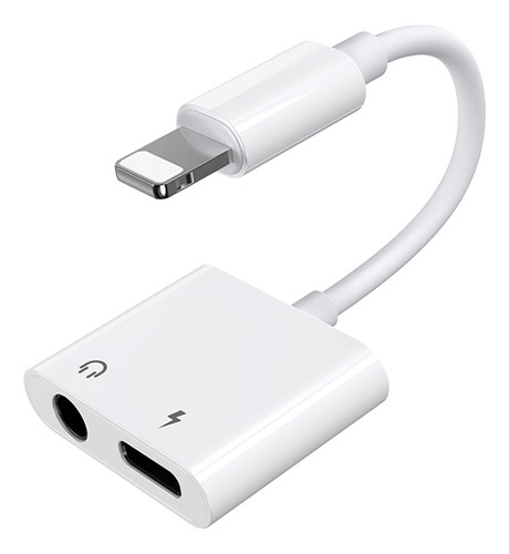 Adaptador Compatível Com iPhone P2 3,5mm Carregador Joyroom Cor Branco