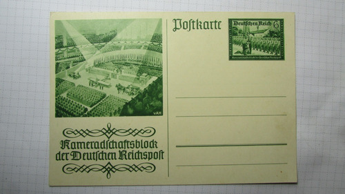 Alemania Postal 1941 Empleados Postales Alemanes H