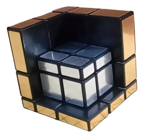 Rubik Mirror Metalizado Ilusion Oro Encaje Plata Rosario