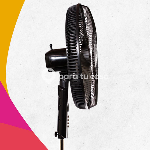 Imagen 7 de 11 de Ventilador De Pie 20 Pulgadas Potente 90w Indelplas Ivp20 Ep Color De La Estructura Negro Cantidad De Aspas 5 Color De Las Aspas Negro Material De Las Aspas Plástico