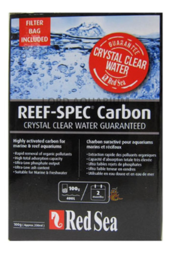 Red Sea Reef Spec Carbon 100gr Carvão Extra Ativado 200ml