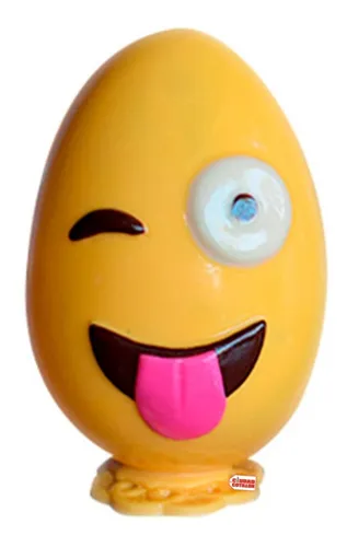 Molde Huevo Emoji Guiño Placa Pascuas - Ciudad Cotillón