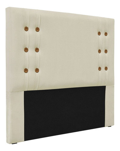 Kit Recamier E Cabeceira Santorini Spz 195cm King Veludo Cor Bege-2221
