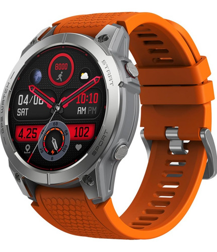 Relógio Smartwatch Zeblaze Stratos 3 Gps Amoled Laranja . T