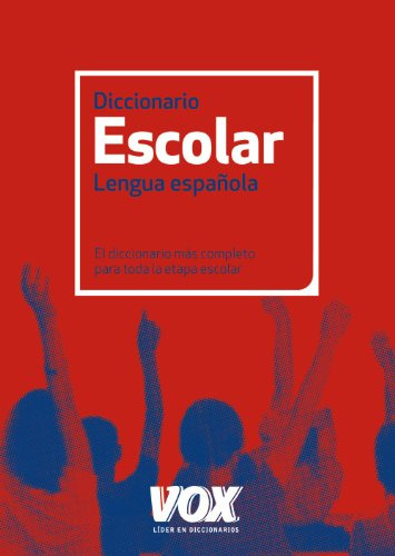 Libro Diccionario Escolar Lengua Española De Vox Ed: 3