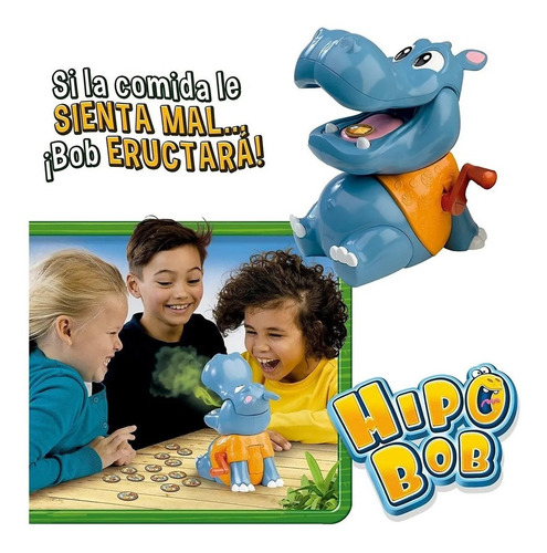 Jogo de tabuleiro Hiccup Bob para 2 a 4 jogadores, cuidado com o arroto!