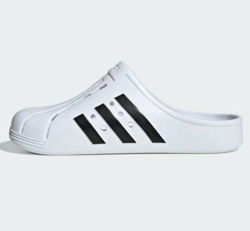 Nuevo adidas Adilette Clog Blanco Hombre Talla 9 Unisex S...