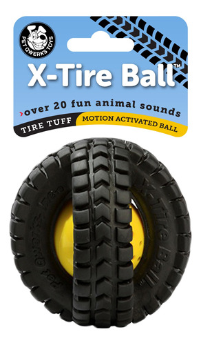 Pet Qwerks X-tire Ball - Juguete Interactivo Para Masticar .