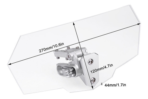 Imagen 7 de 10 de Deflector De Viento Universal Ajustable Para Motocicleta