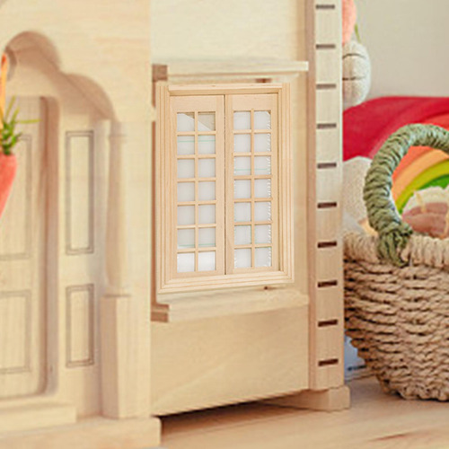 Mini Escena Accesorio Casa De Muñecas Ventana De Puerta
