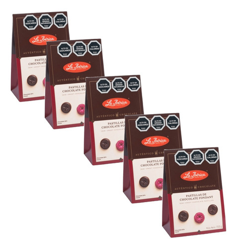 Pack 5 monedas de chocolate bitter 150g La Ibérica