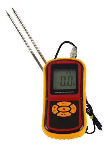 Medidor Digital De Umidade E Temperatura De Grãos Mug-650