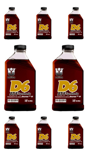 Aceite De Caja Atf Dexron 6 Vi Sintético Dauer Combo 8 Unida