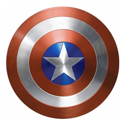 Quadro - Escudo Capitão América - Placa Decorativa