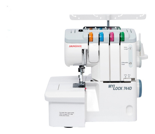 Máquina Overlock - Janome Mylock744d - Color Blanco